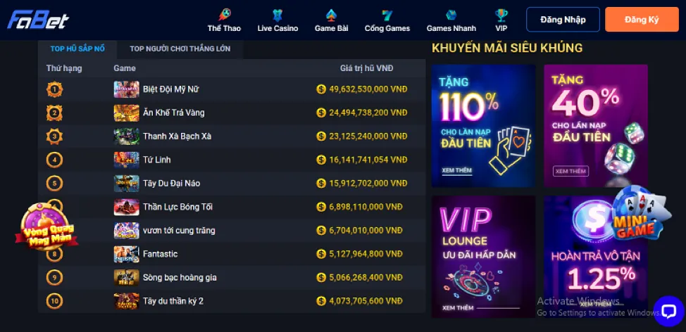 Đăng ký và nạp tiền vn666 chính thức